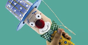 Palhaço Bilboquê na Fábrica de Brinquedos