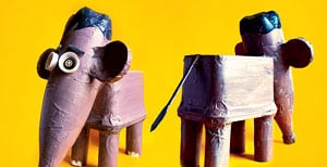 Elefante Pote de Sorvete na Fábrica de Brinquedos